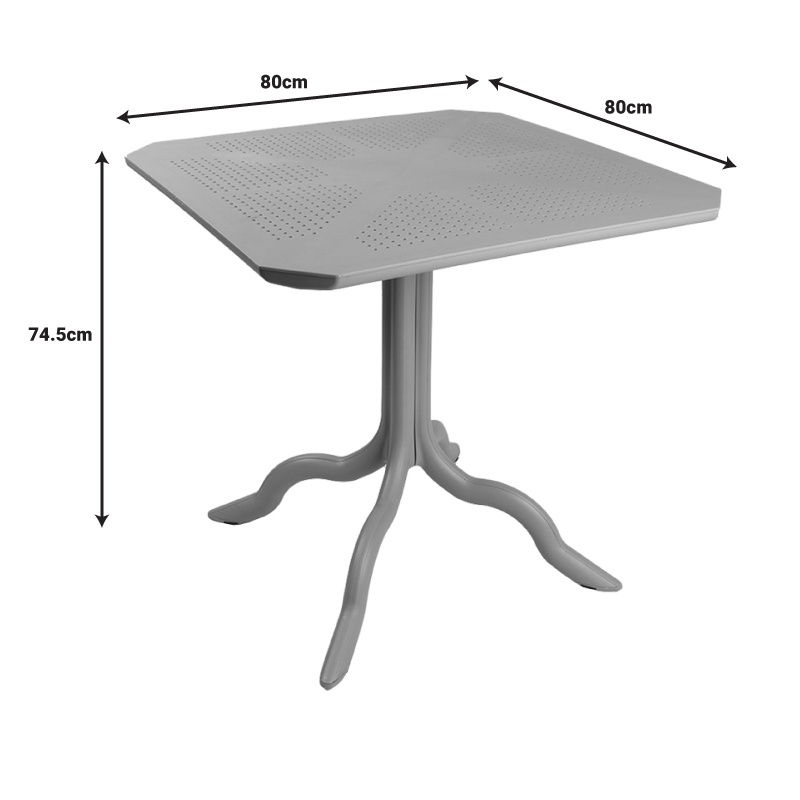 Masa de Gradina Model Icon, Cappuccino, 80x80x74.5 cm - 3 | YEO