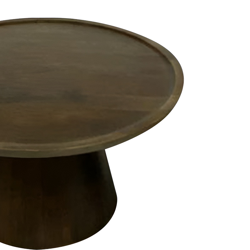 Masuta de Cafea Model Aliki, Nuc, D90x40 cm - 1 | YEO