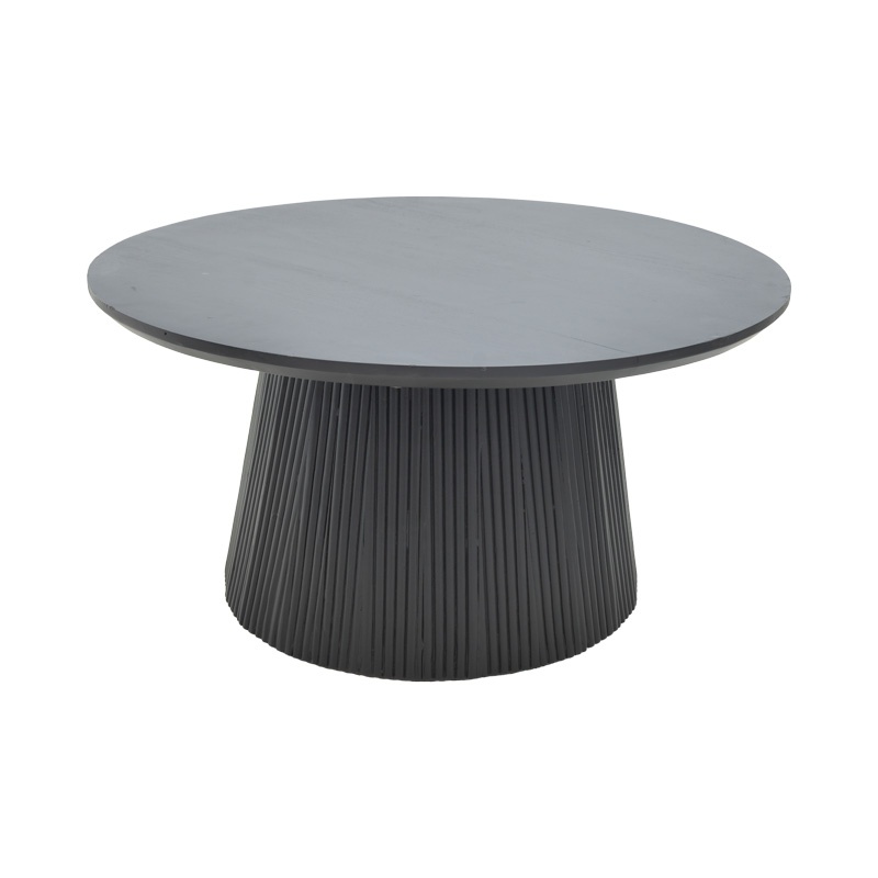 Masuta de Cafea Model Canicule, Negru, D80x40 cm