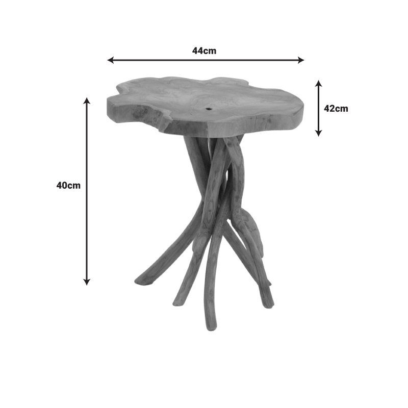 Masuta de Cafea Model Ceniole, Natur, 44x42x40 cm - 2 | YEO