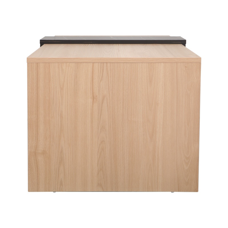 Masuta de Cafea Model Cozeto, Natur/Negru/Auriu, 100x53x41.5 cm - 3 | YEO