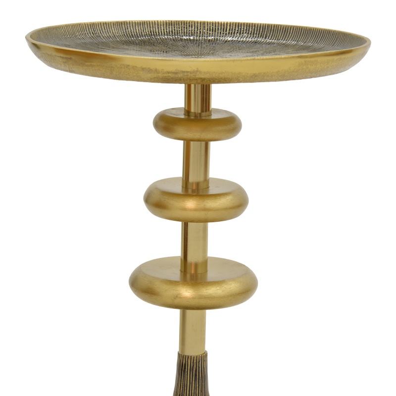 Masuta de Cafea Model Trego, Auriu, D39x55 cm - 3 | YEO