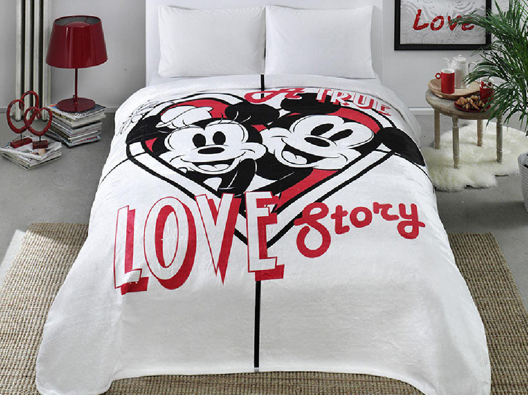 Patura Mickey & Minnie Love Story 220x240 cm