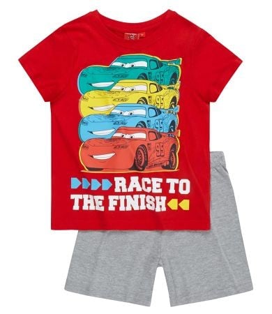 Pijama rosie cu maneca scurta Cars