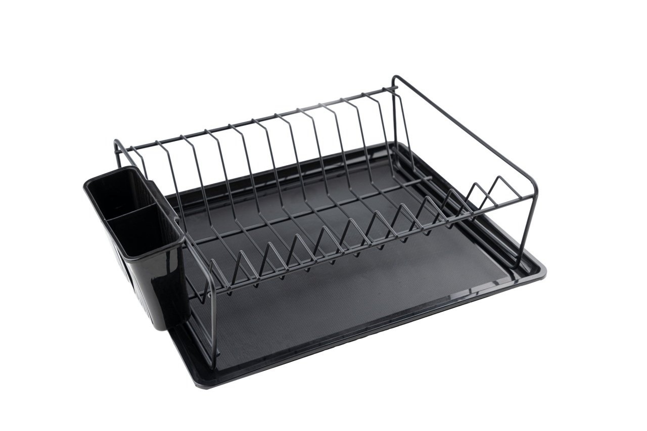 Raft pentru scurgere vesela SM011 Negru 35.5x29.5x11 cm