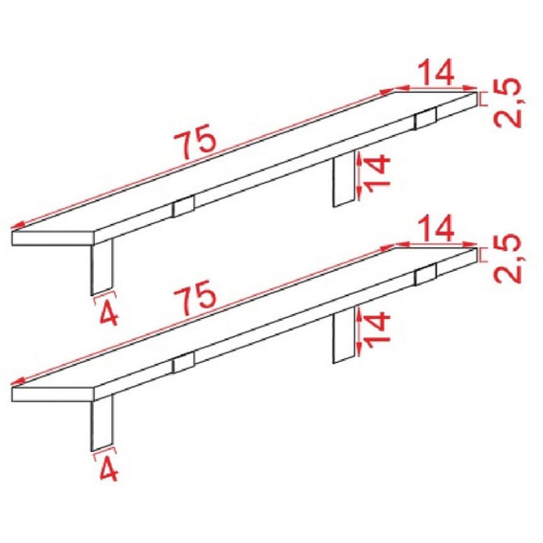 Raft Suspendat Model Gloria, Nuc/Natural - 3 | YEO