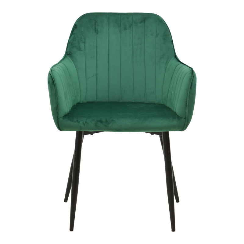 Scaun cu Brate Model Noor, Verde/Negru , 58x58x86 cm - 3 | YEO