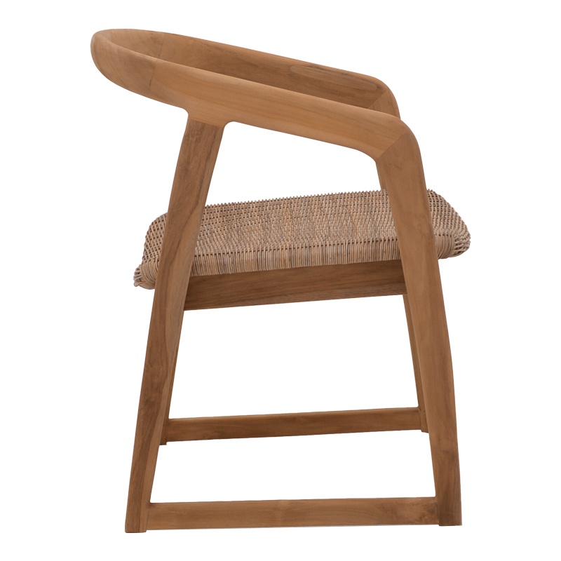Scaun cu Brate Model Somalia, Natur/Maro, 57x62x80 cm - 2 | YEO
