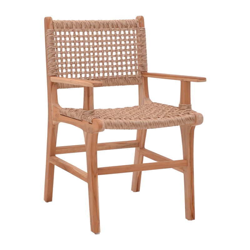 Scaun cu Brate Model Sponze, Natur, 54x60x86 cm