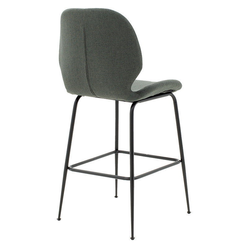 Scaun de bar Model Impel, Gri Inchis/Negru, 48x61x103 cm - 1 | YEO