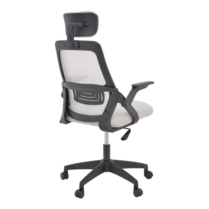 Scaun de birou Peja, gri-bej/negru, 58x60x107-117 cm - 2