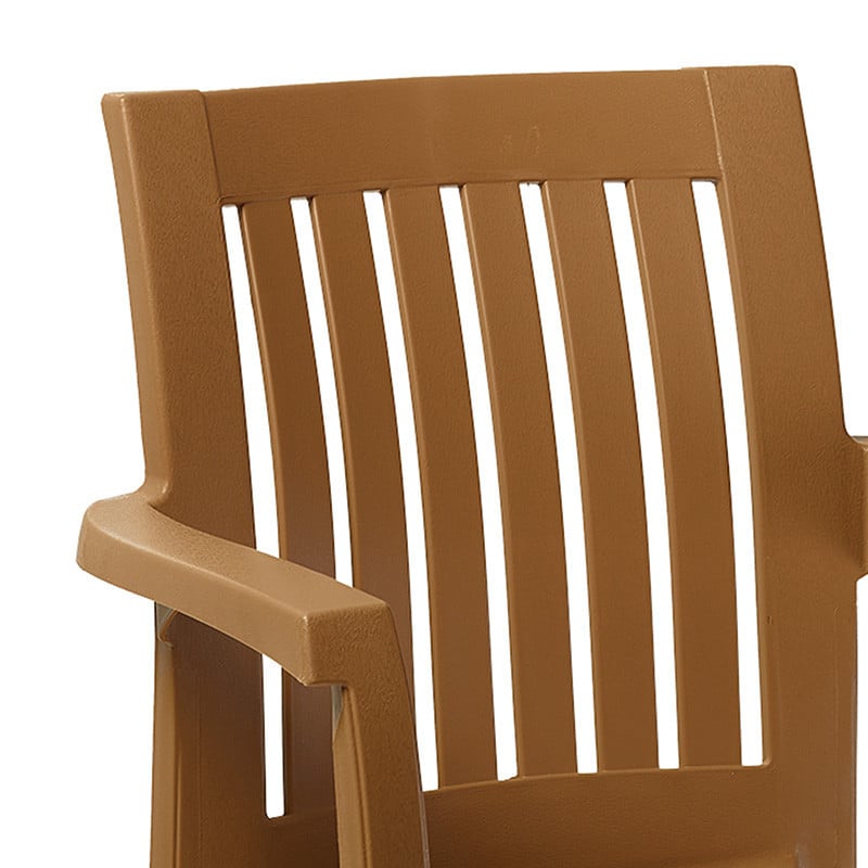 Scaun exterior Expand plastic culoare teak - 1 | YEO