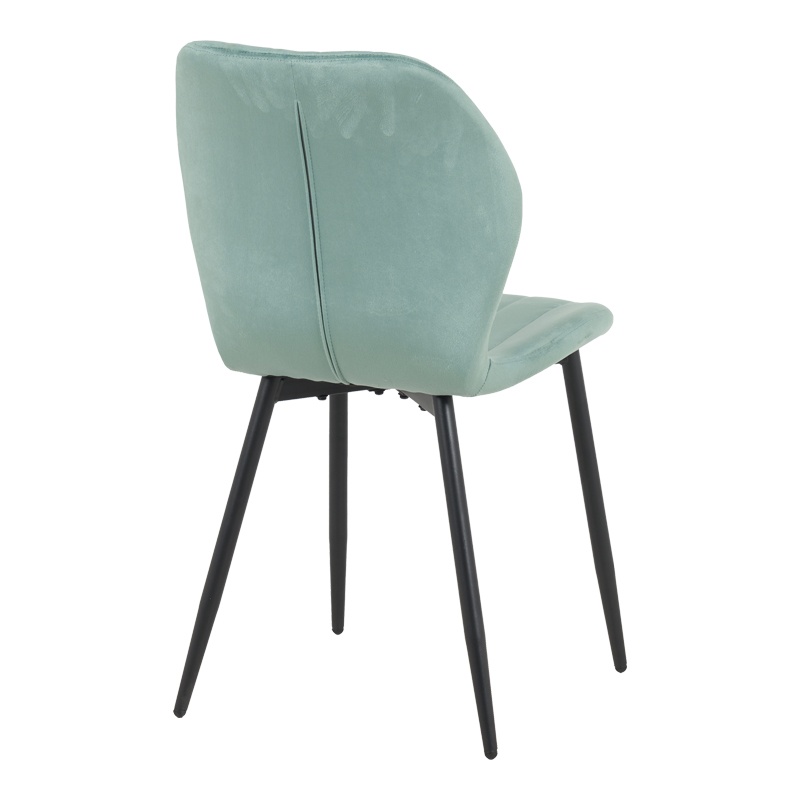 Scaun Jelour, verde fistic/negru, 46.5x60x84 cm - 2