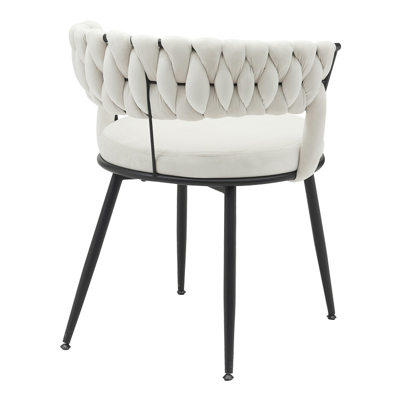 Scaun Model Alkia, Crem/Negru, 60x57x68 cm - 1 | YEO