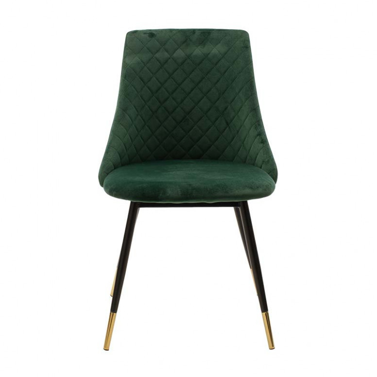 Scaun Model Giselle, Verde/Negru, 51x52x82 cm - 4 | YEO