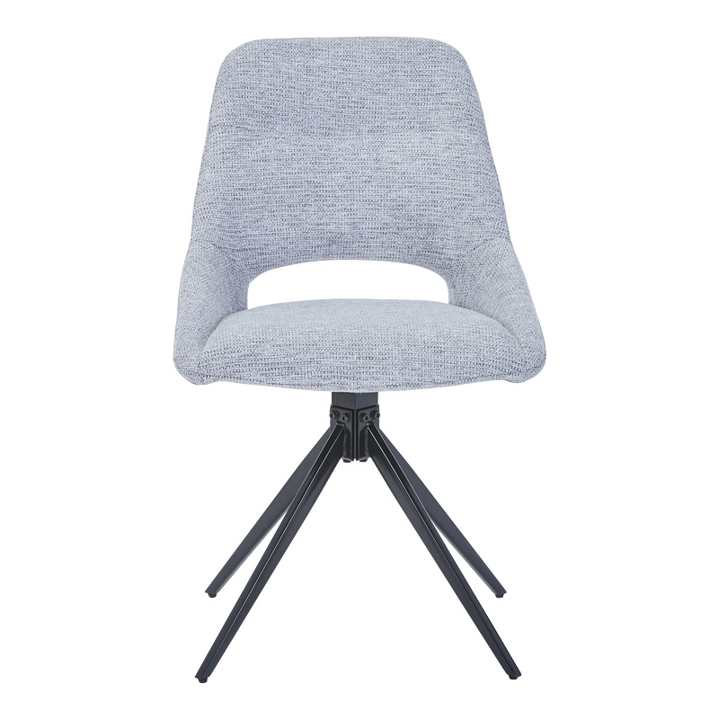 Scaun Model Luciano, Gri/Negru, 52.5x54x85 cm - 2 | YEO
