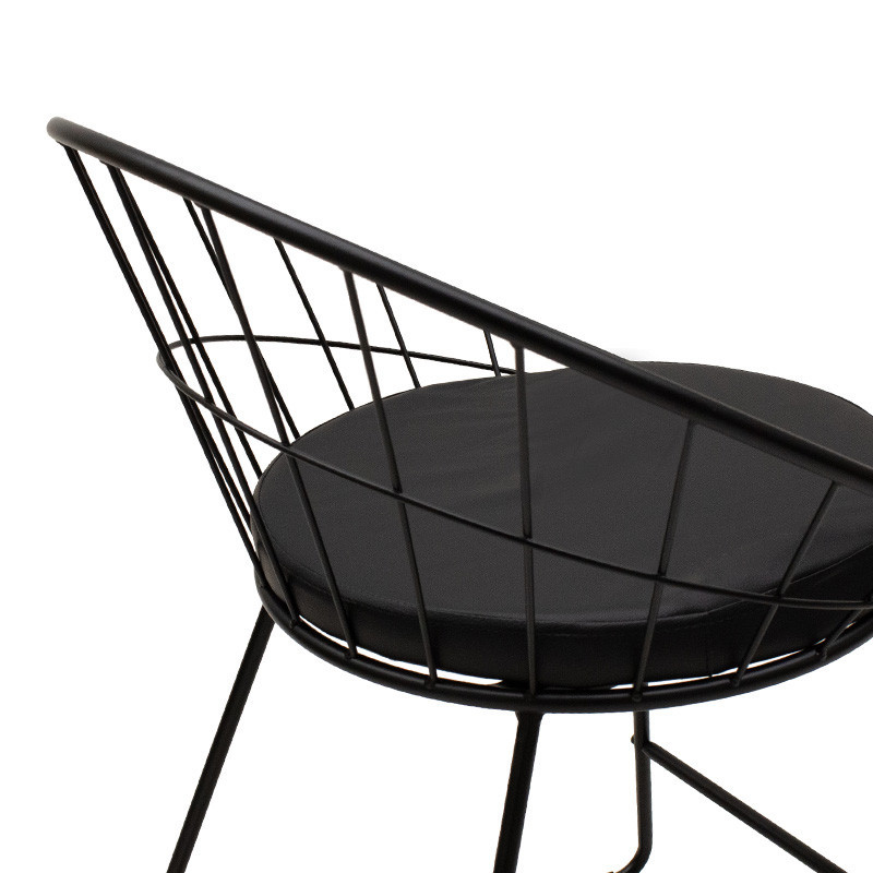 Scaun Model Seth, Negru, 58x50x71 cm - 4 | YEO