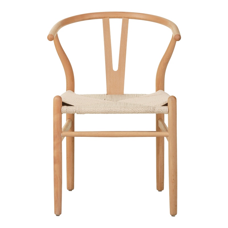 Scaun Model Wishbone, Natur, 60x51x80 cm - 3 | YEO