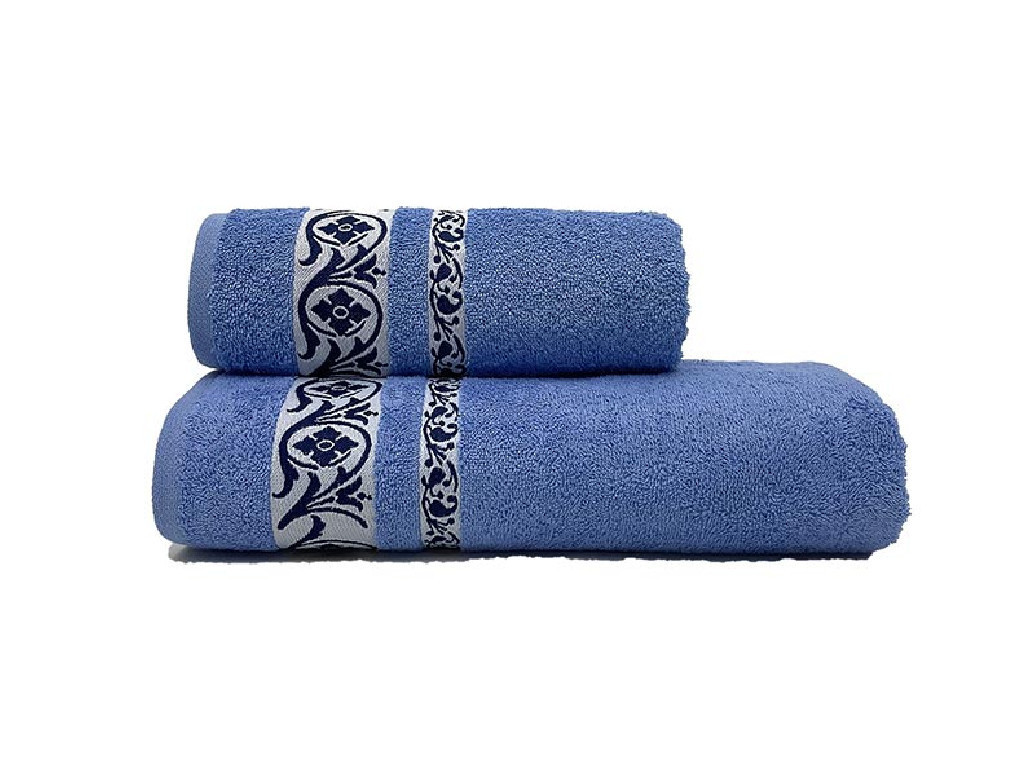 Set 2 Prosoape Arianna Blue 50x100 si 70x140 cm (Bumbac 100%)