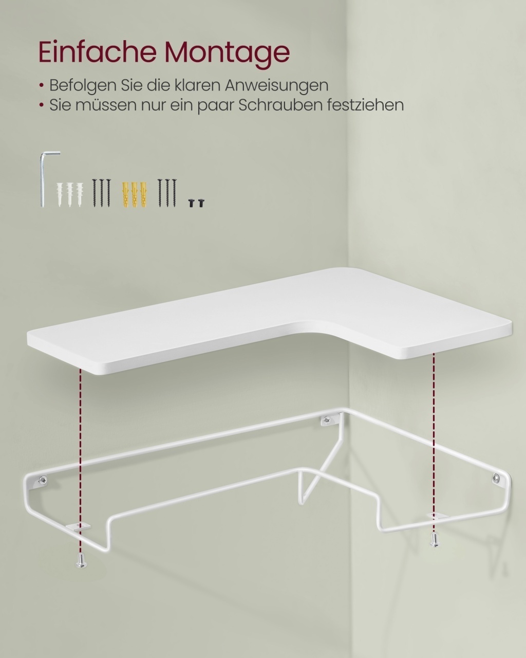 Set 2 rafturi de colt Vasagle Albastru 40x29x4 cm - 4 | YEO