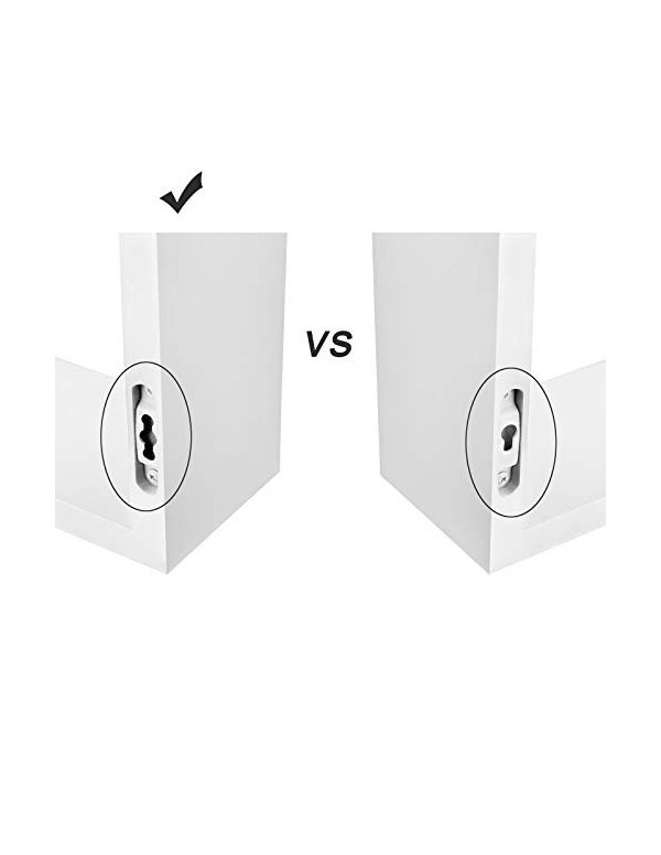 Set 3 Polițe suspendate Model Tyson, Alb