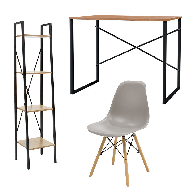 Set birou studiu Full Study 7, 3 bucati Sonoma - Gri