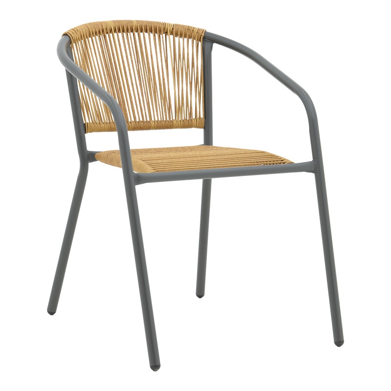 Set masă și scaune de exterior, 3 Piese, Model Albero-Lindaria, Antracit - 1 | YEO