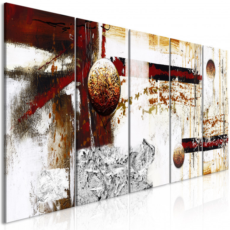 Tablou - Dynamics in Space (5 Parts) Narrow 200x80 cm