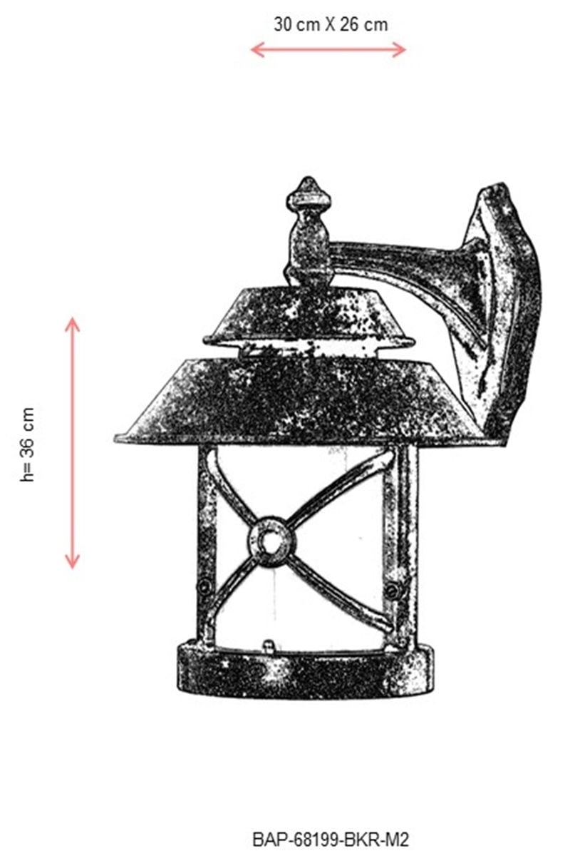 Aplica de perete exterior M2 Maro 30x26 cm