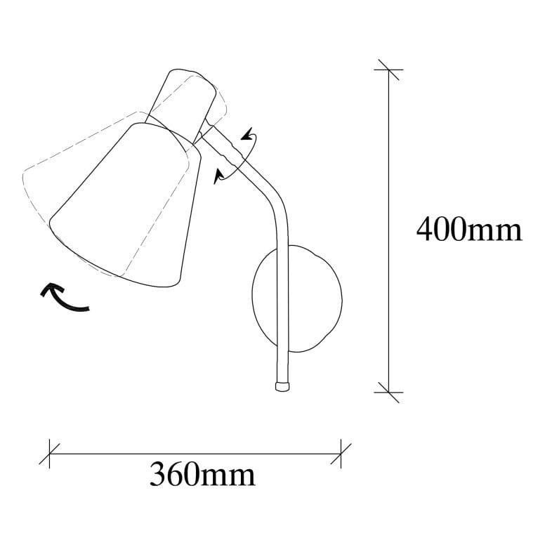 Aplica Sivani - MR-664 Negru/Auriu