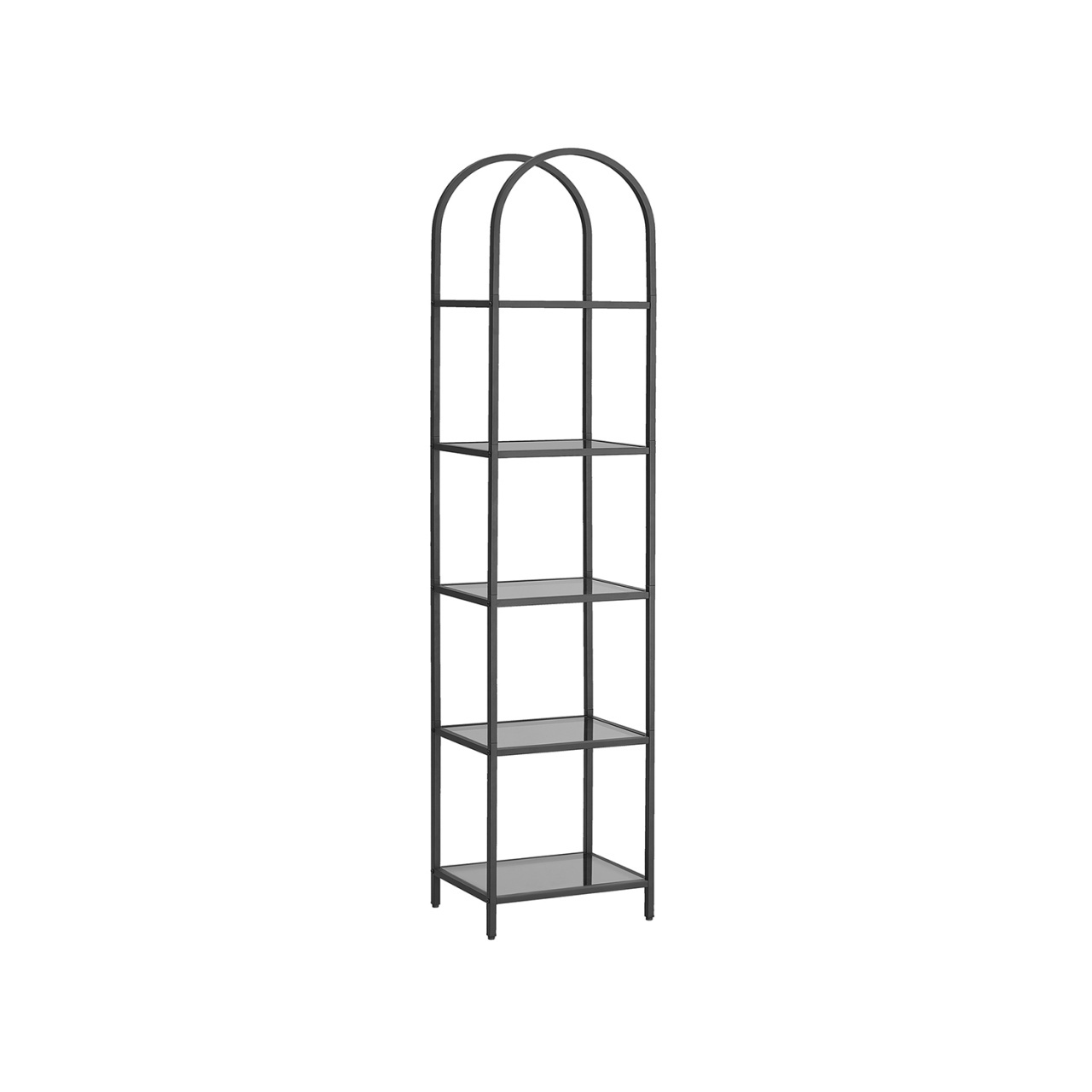 Biblioteca Vasagle Negru 40x30x183 cm - 1 | YEO