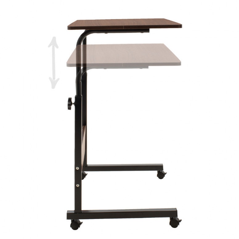Birou ajustabil Pako World, model Piper, 60x69-90x40 cm, Stejar inchis/Negru - 2 | YEO