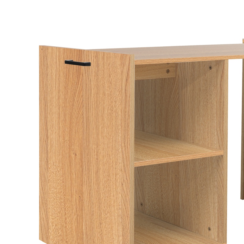 Birou cu lungime adaptabila Model Tivouzal, Stejar sonoma, 140x60x72 cm - 3 | YEO