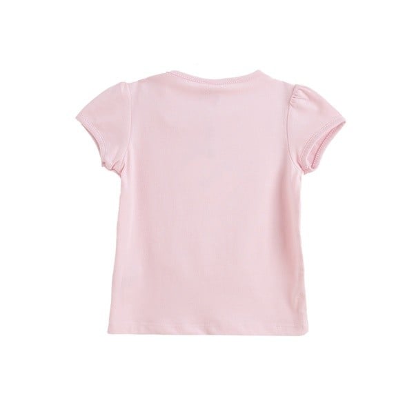 Bluza bebe roz cu maneca scurta Newness