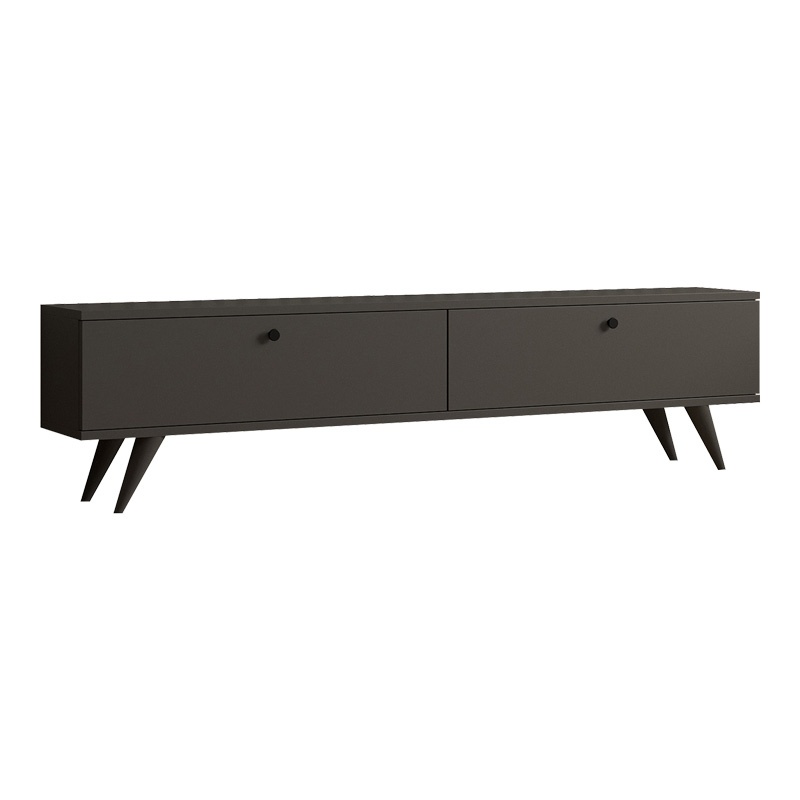 Comodă TV Model Jate, Antracit, 160x25x45 cm