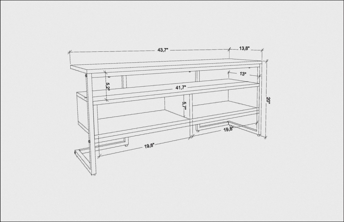 Comoda TV Salvador, Model Merrion, 110x49.9x35 cm, Alb