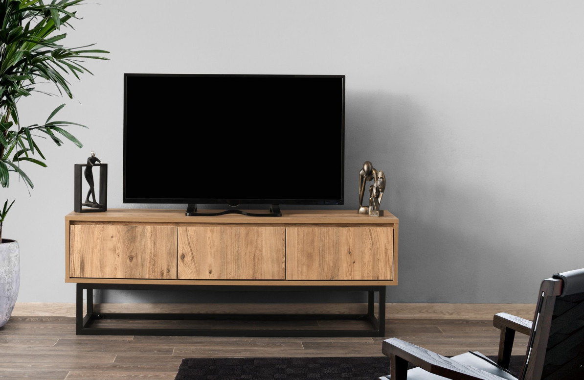 Comoda TV Salvador, Model Tılsım, 140x50x40 cm, Nuc - 1 | YEO