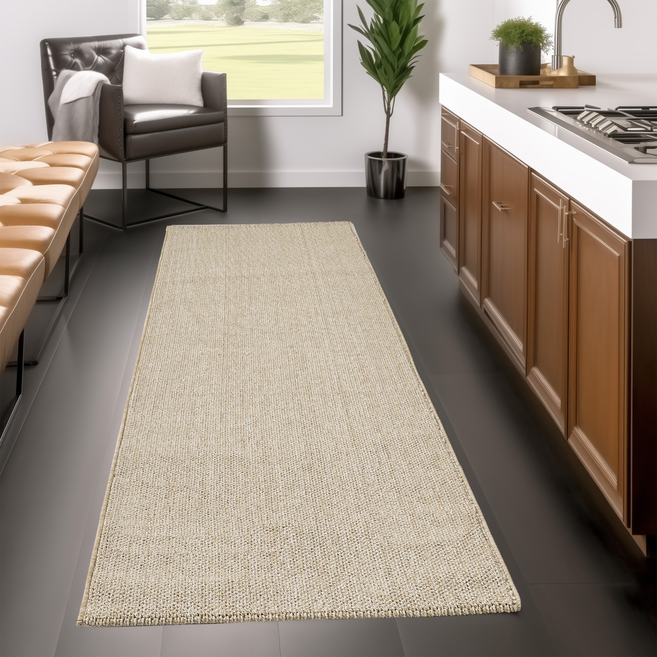 Covor traversa Ayyildiz Loom Bej, 80 X 250 cm