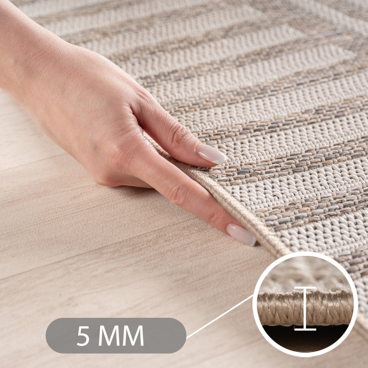 Covor traversa Desert V1 Bej, 80 x 150 cm - 2 | YEO