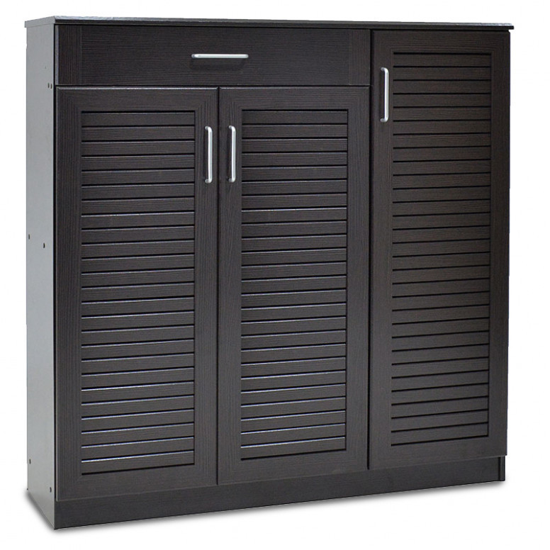 Dulap Pantofi Model Lilith, Wenge, 120x37x123 cm