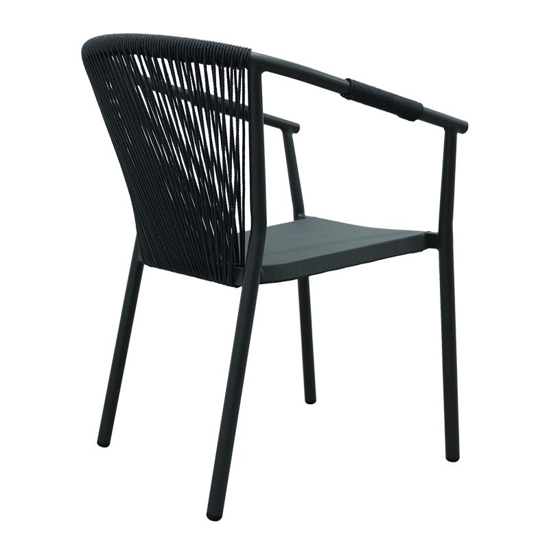 Fotoliu de grădină Model Convince, Gri, 56x63x82 cm - 1 | YEO