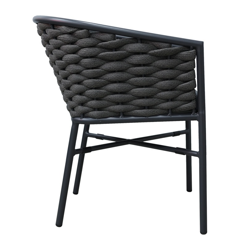 Fotoliu de grădină Model Noevo, Gri, 57x62x77 cm - 2 | YEO