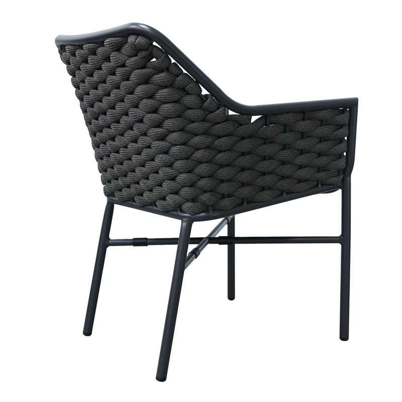 Fotoliu de grădină Model Ortegia, Antracit, 57x62x82 cm - 1 | YEO