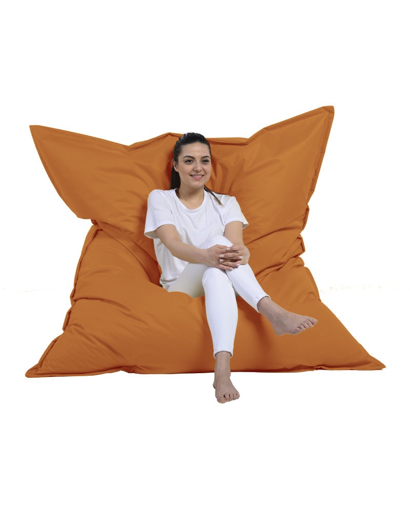 Fotoliu de Grădină tip Bean Bag Model Giant Pillow 140x180, Portocaliu