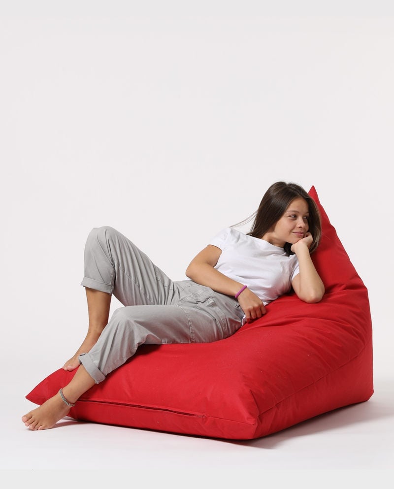 Fotoliu de Grădină tip Bean Bag Model Pyramid, Roșu - 1 | YEO