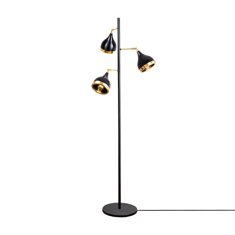 Lampadar Yildo - 7022 Negru Auriu - 2 | YEO