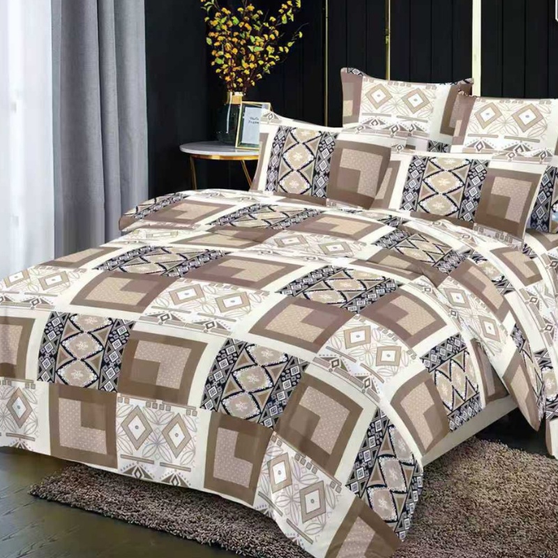 Lenjerie cu elastic 180x200cm, Ambrivio, 4 Piese