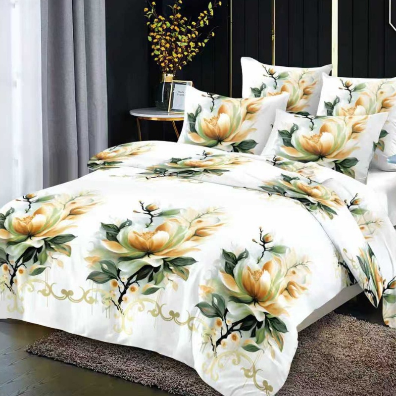 Lenjerie cu elastic 180x200cm, Velvorea, 4 Piese