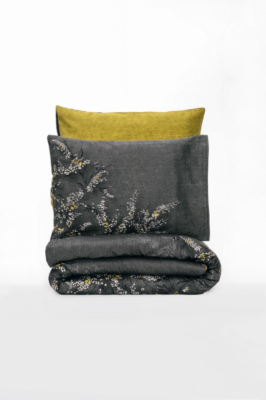 Lenjerie de pat dublu, Bumbac 100% Satinat Model Libby Green - 2 | YEO