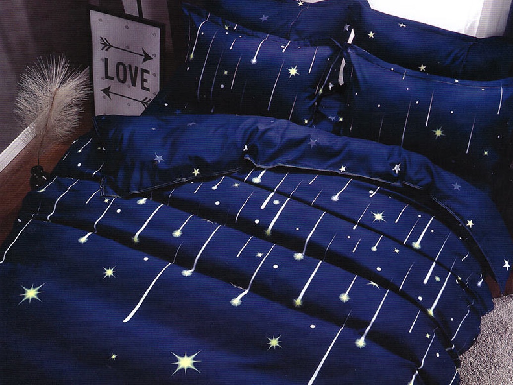 Lenjerie Falling Stars (Bumbac Satinat)